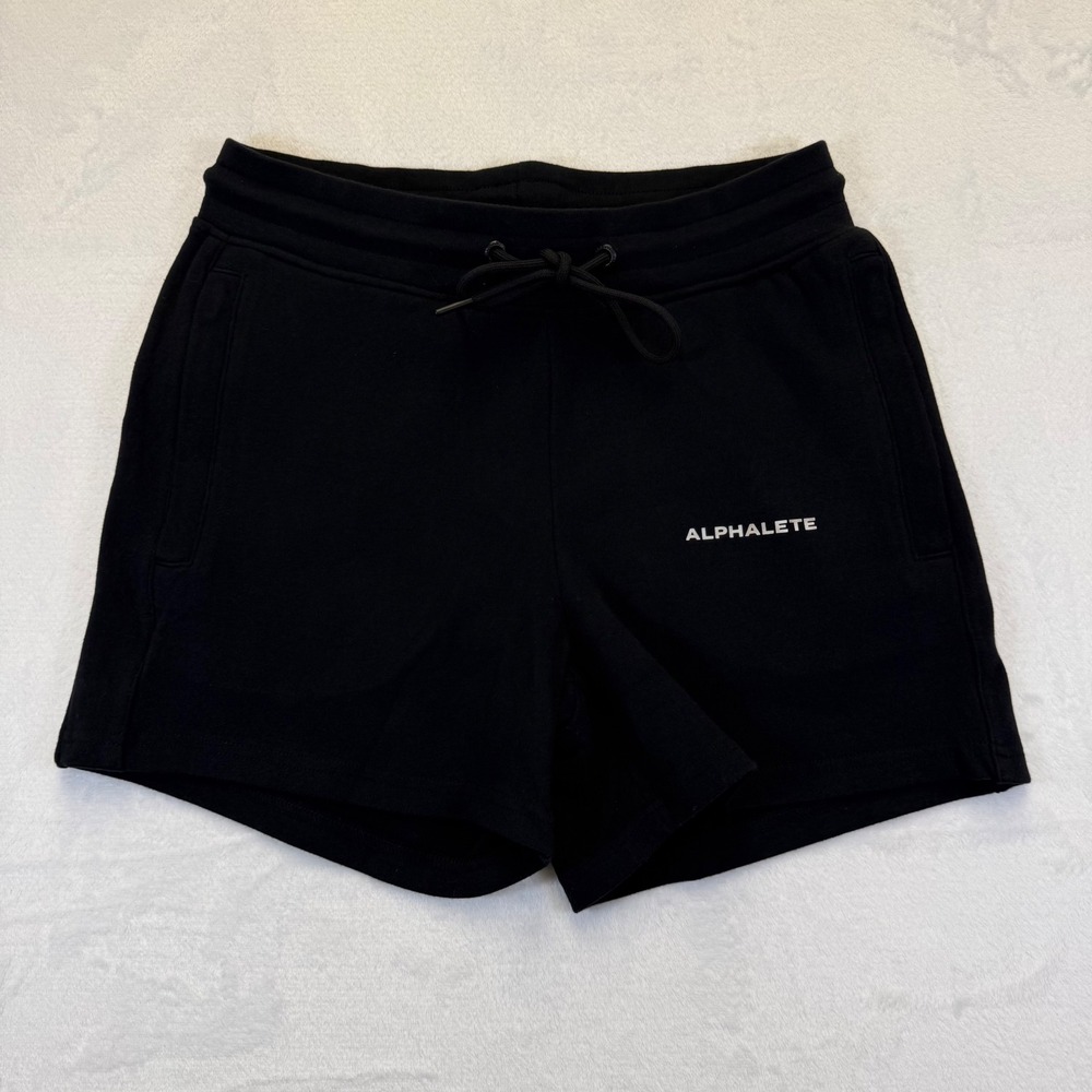 Alphalete Womens Black Athletic Gym Shorts AL21-1062‎ Size S NEW